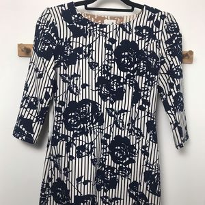 Blue Printed Dress
